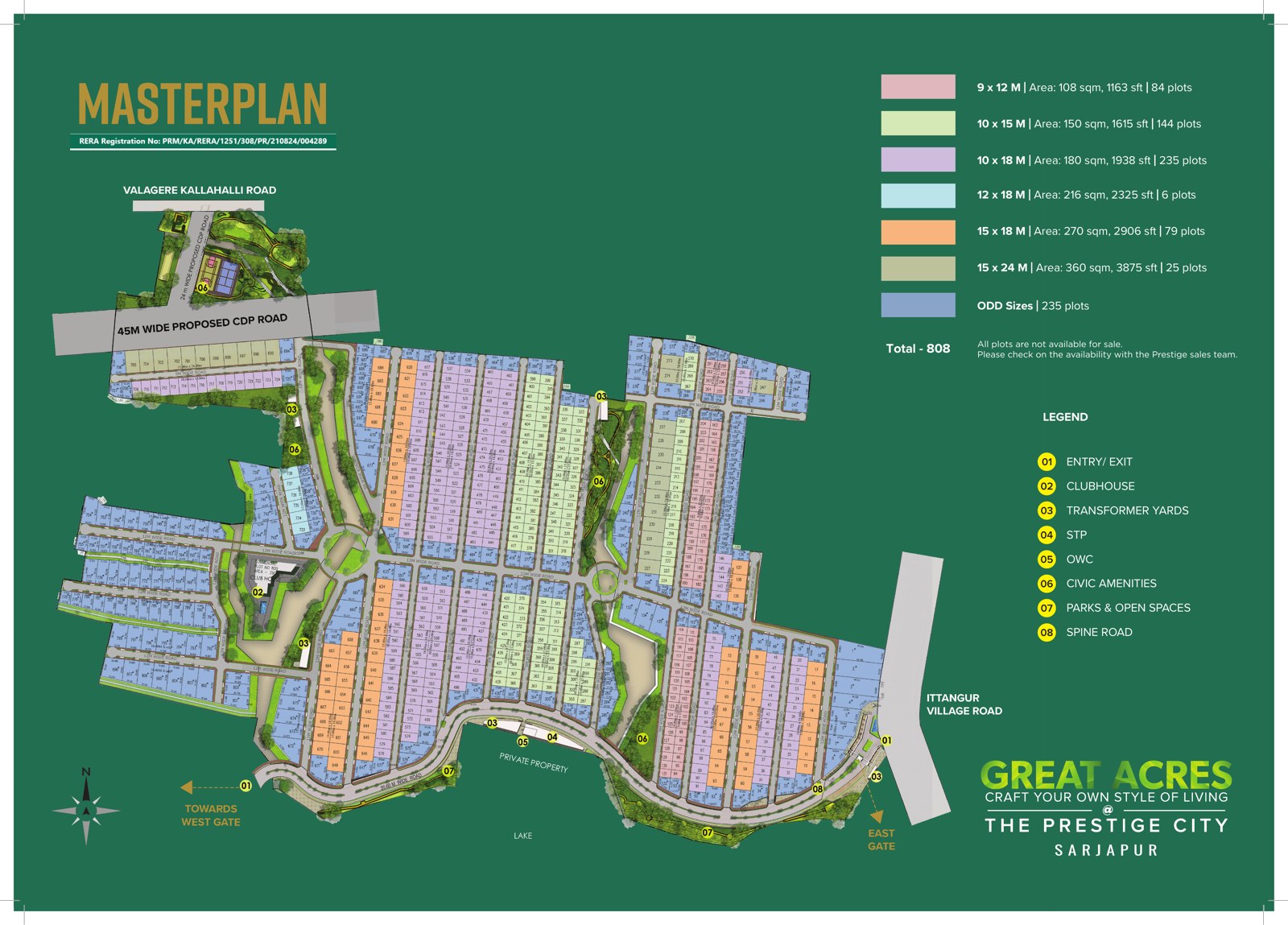 Prestige Great Acres master plan